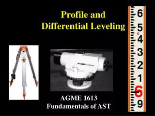 Profile and Differential Leveling