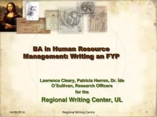 BA in Human Resource Management: Writing an FYP