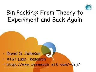 Bin Packing: From Theory to Experiment and Back Again