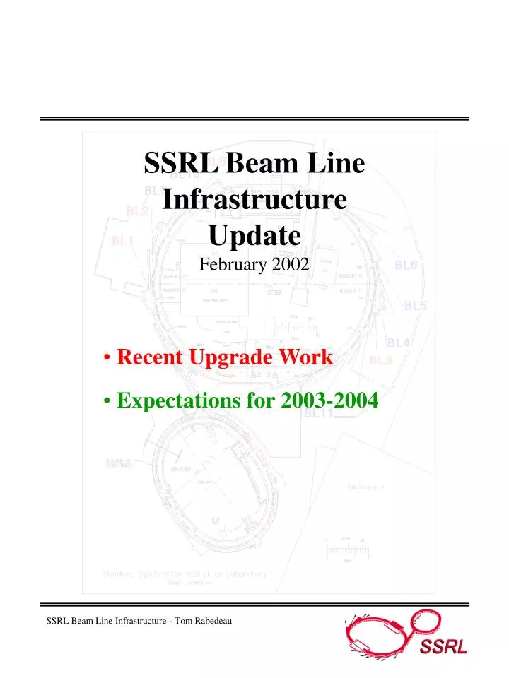 ssrl beam line infrastructure update february 2002