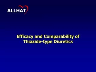 Efficacy and Comparability of Thiazide-type Diuretics