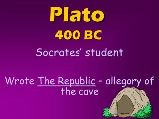 Plato 400 BC