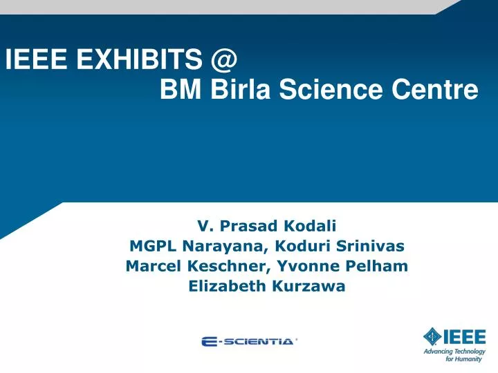 ieee exhibits @ bm birla science centre