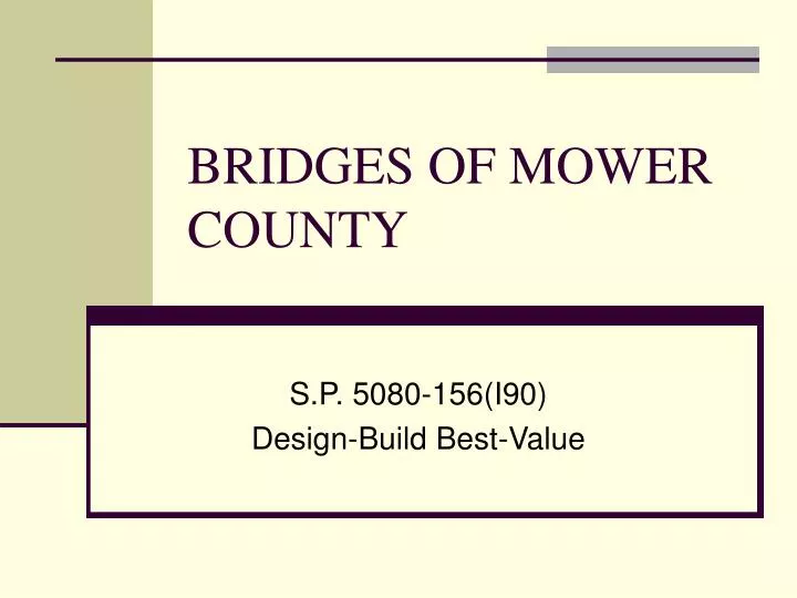 bridges of mower county