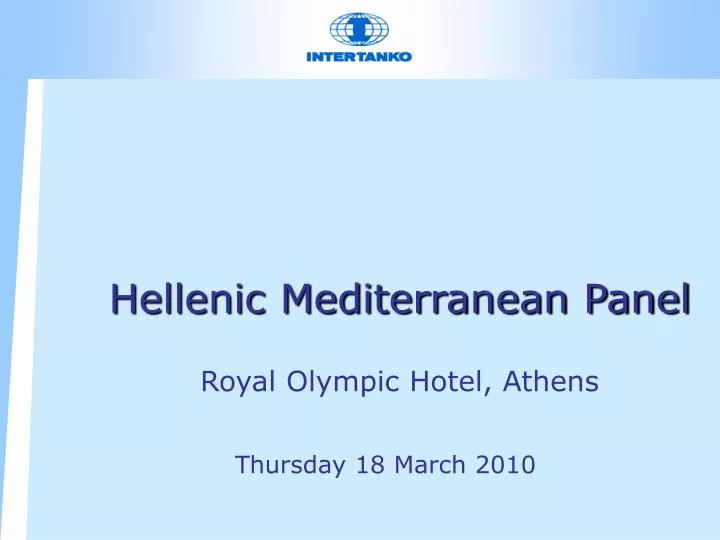 hellenic mediterranean panel royal olympic hotel athens
