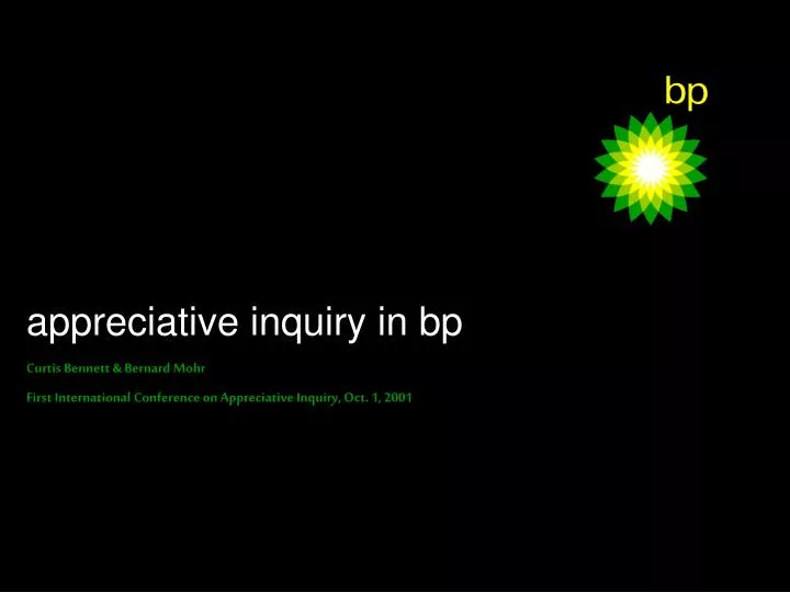 appreciative inquiry in bp