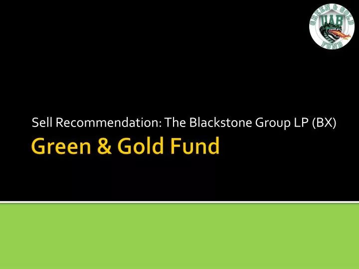sell recommendation the blackstone group lp bx