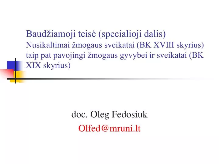 doc oleg fedosiuk olfed @ mruni lt