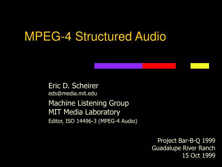 mpeg 4 structured audio