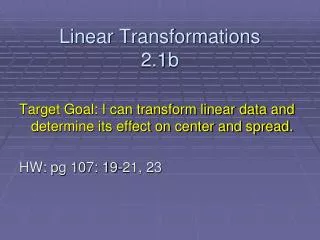 Linear Transformations 2.1b