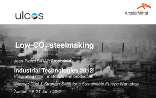 Low-CO 2 steelmaking