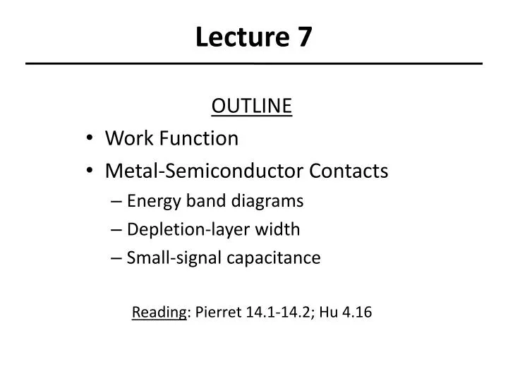 lecture 7