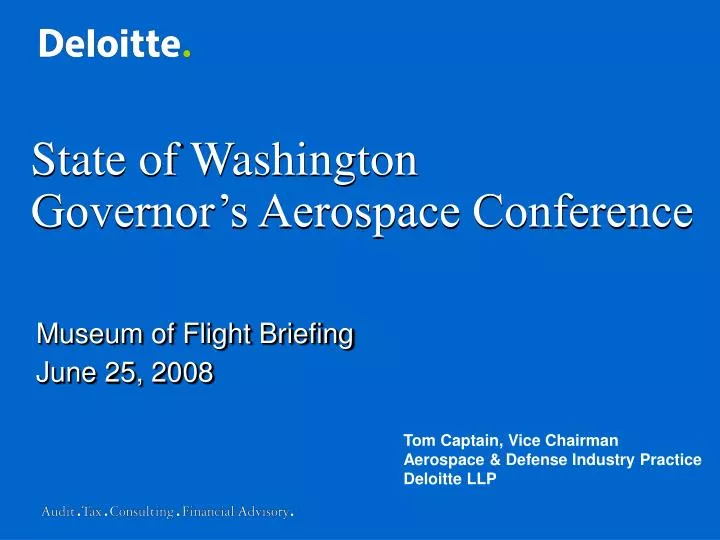 state of washington governor s aerospace conference