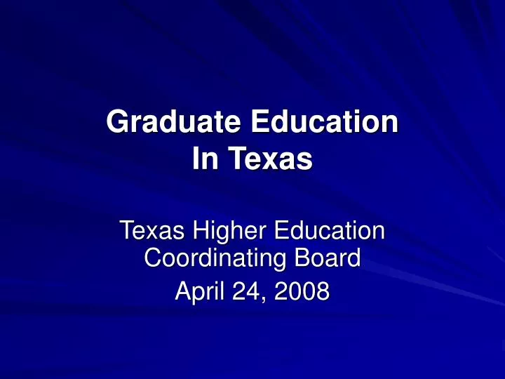 graduate education in texas