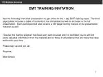 EMT TRAINING INVITATION - slide 1