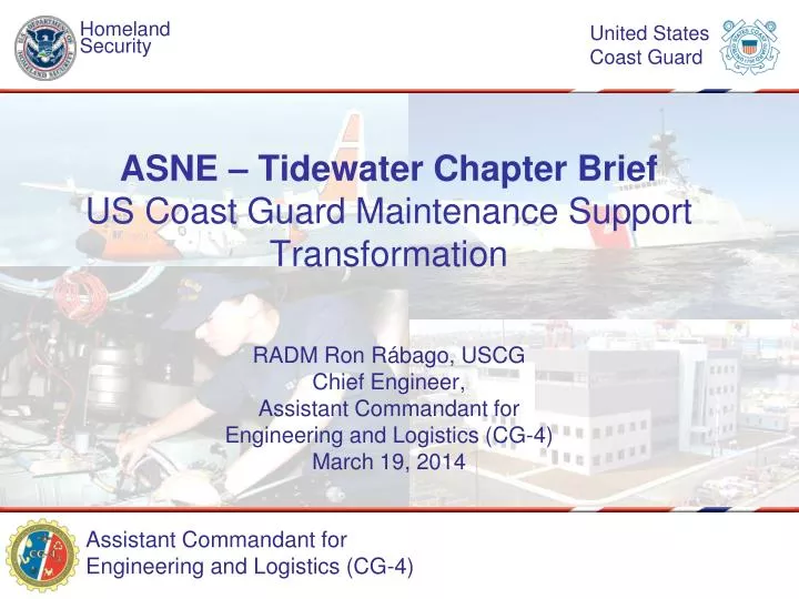 asne tidewater chapter brief us coast guard maintenance support transformation