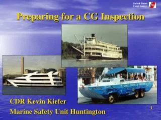 Preparing for a CG Inspection