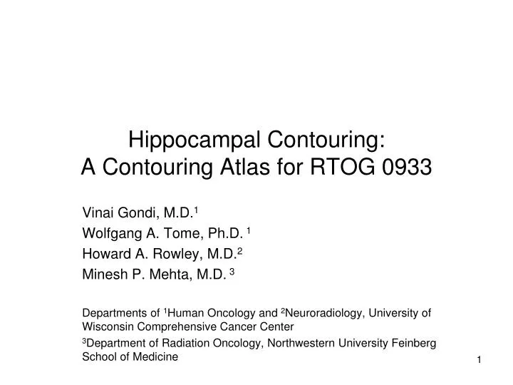 hippocampal contouring a contouring atlas for rtog 0933