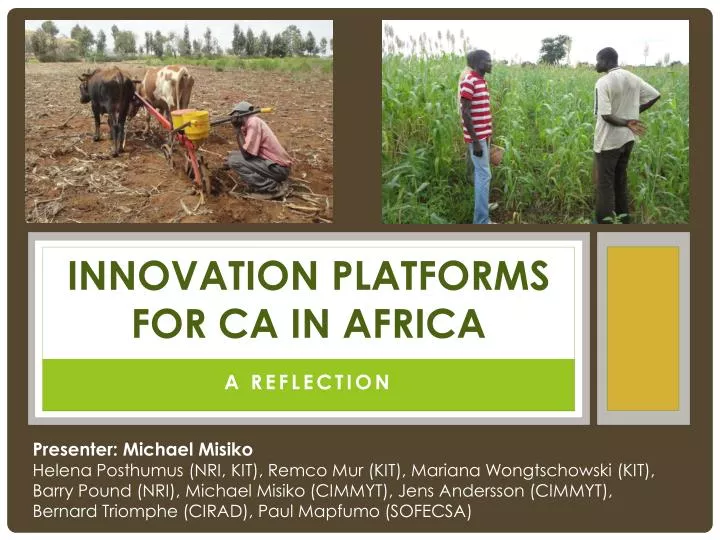innovation platforms for ca in africa