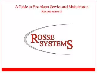 A Guide to Fire Alarm Service and Maintenance Requirements