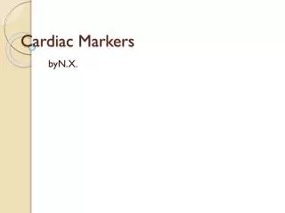 Cardiac Markers