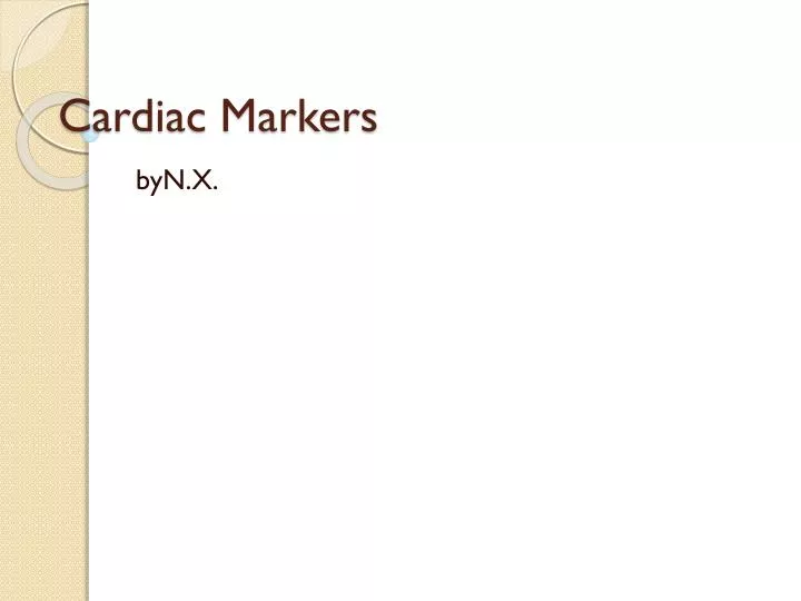cardiac markers