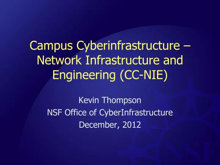 campus cyberinfrastructure network infrastructure and engineering cc nie