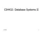 CS4432: Database Systems II - slide 1