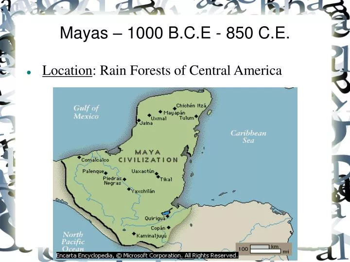 mayas 1000 b c e 850 c e