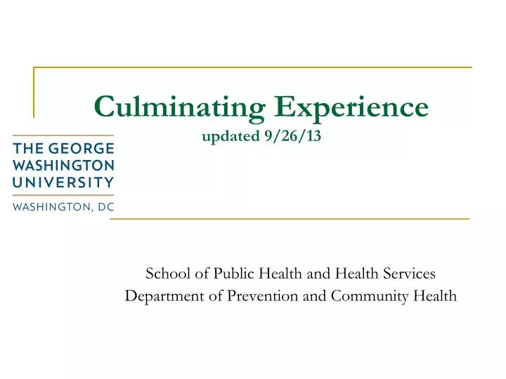 culminating experience updated 9 26 13
