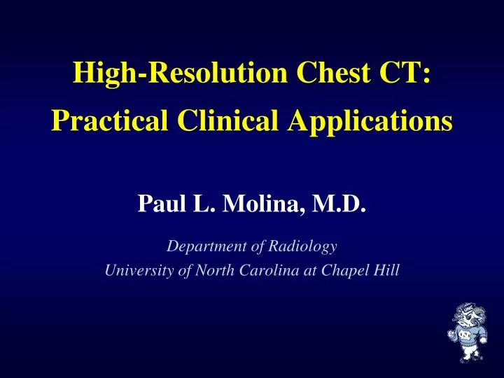 high resolution chest ct practical clinical applications