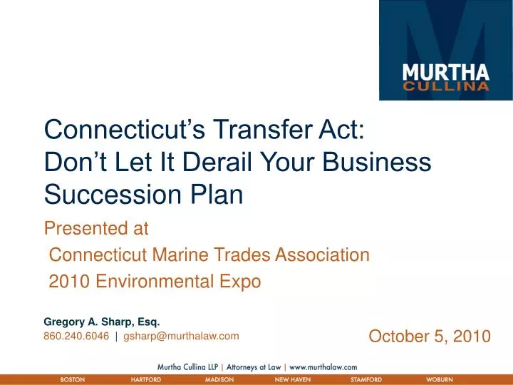 connecticut s transfer act don t let it derail your business succession plan