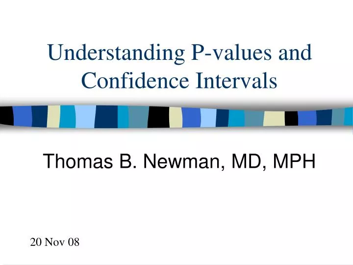 understanding p values and confidence intervals