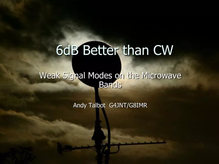 6db better than cw