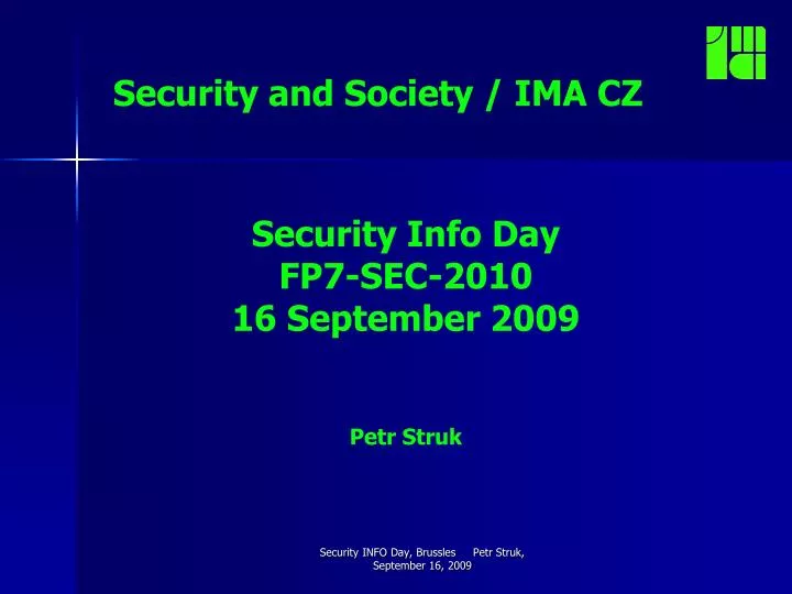security and society ima cz