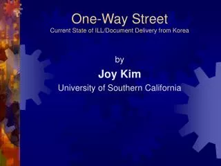 one way street current state of ill document delivery from korea