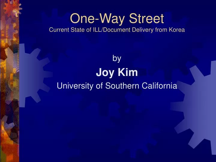 one way street current state of ill document delivery from korea