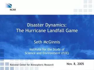 Disaster Dynamics: The Hurricane Landfall Game