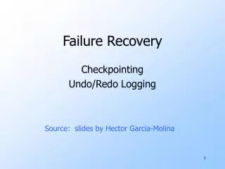 Failure Recovery