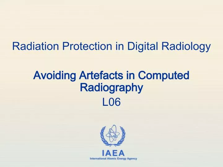 radiation protection in digital radiology