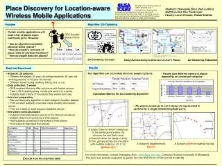 Place Discovery for Location-aware Wireless Mobile Applications