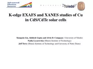 K-edge EXAFS and XANES studies of Cu in CdS/CdTe solar cells