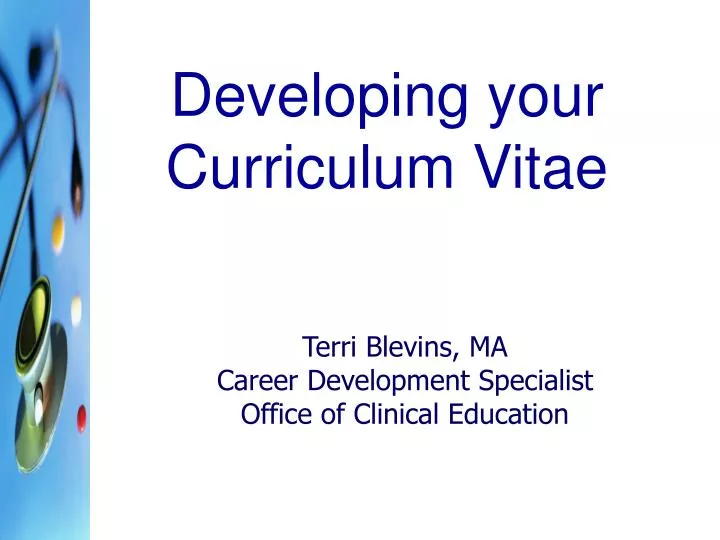 terri blevins ma career development specialist office of clinical education