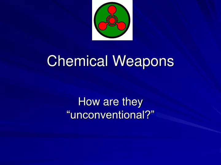 chemical weapons