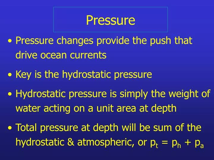 pressure