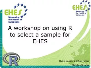 A workshop on using R to select a sample for EHES