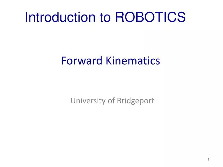forward kinematics