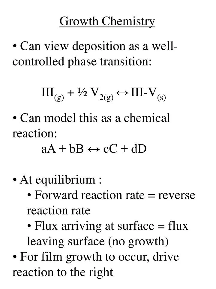 growth chemistry