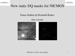 New static DQ masks for NICMOS