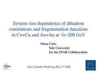 Oana Catu, Yale University